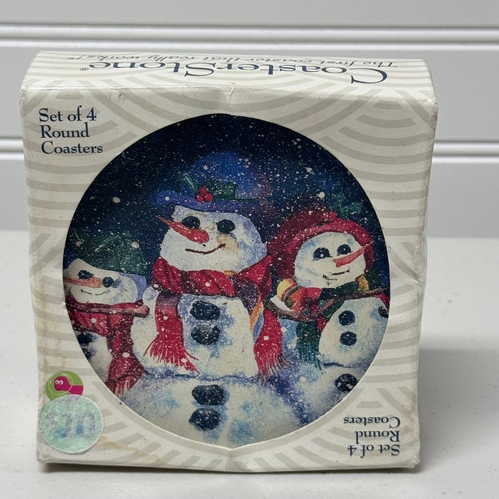 Coaster Stones Set of 4 Assortment Christmas Coasters